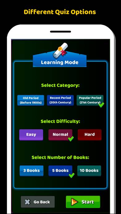 Books And Authors Quiz Game App screenshot #6