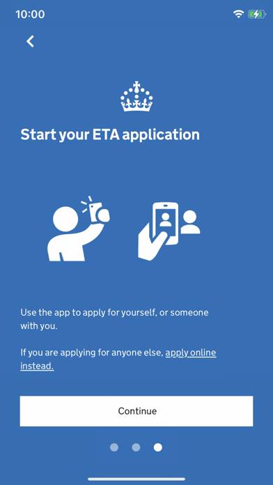 Uk Eta App-Screenshot