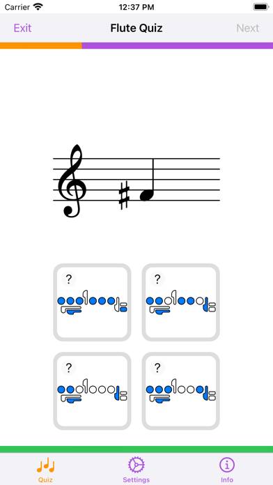 Flute Quiz captura de pantalla
