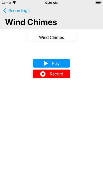 RecordAlarm App skärmdump