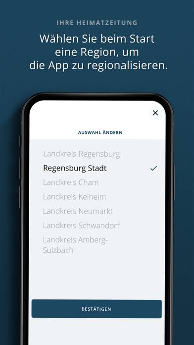 Mittelbayerische News App-Screenshot