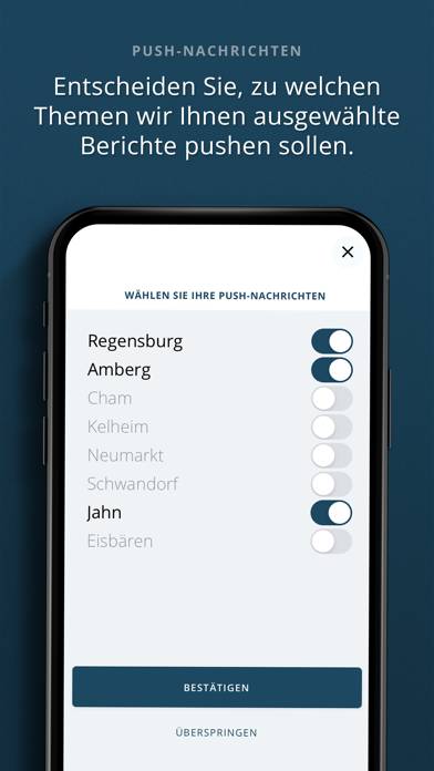 Mittelbayerische News App-Screenshot