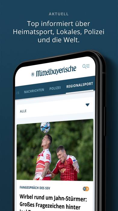 Mittelbayerische News App-Screenshot
