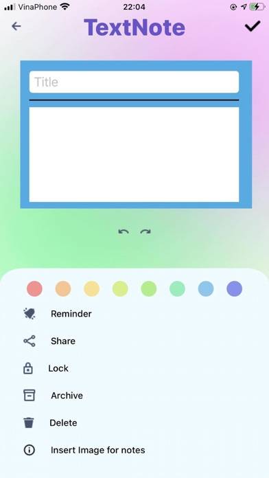 SAM Note Sticky & Remind Color App screenshot #2