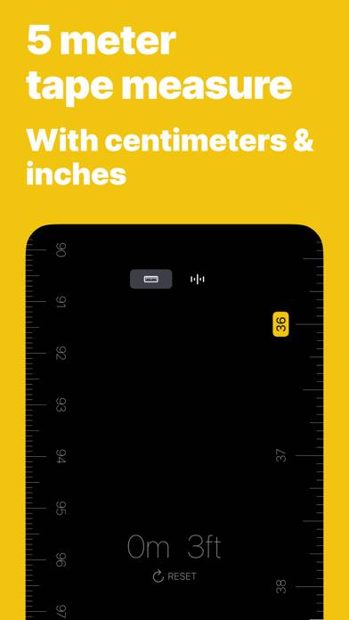 Calipers Tape Measure Captura de pantalla de la aplicación #1