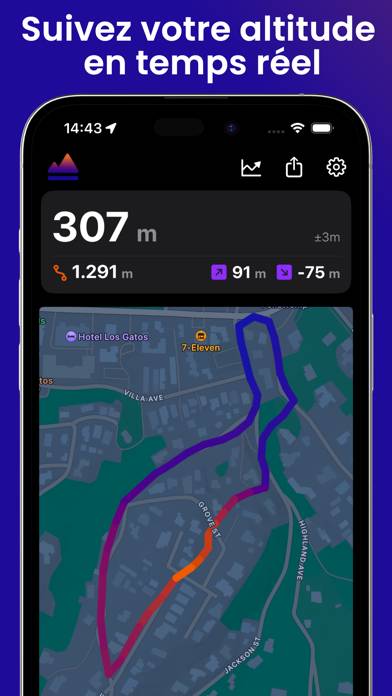 Altitude Tracker Capture d'écran de l'application