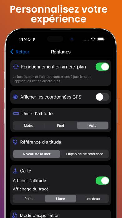 Altitude Tracker Capture d'écran de l'application