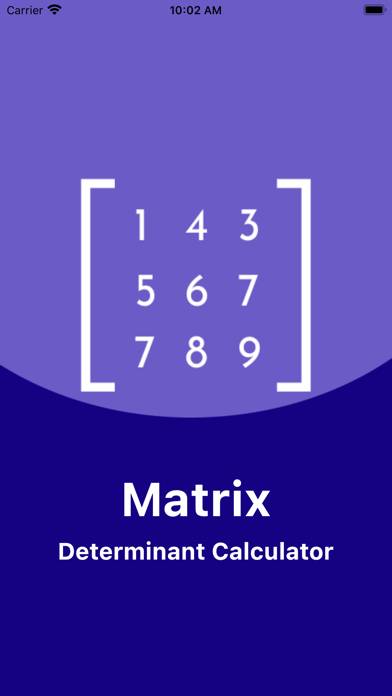 Matrix Determinant Calculator skärmdump