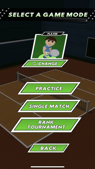 Competitive Tennis Challenge game screenshot