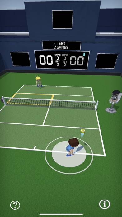 Competitive Tennis Challenge game screenshot