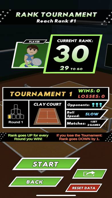 Competitive Tennis Challenge game screenshot