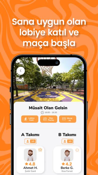 Boly: Basketbol Maçı & Sahası Uygulama ekran görüntüsü #3