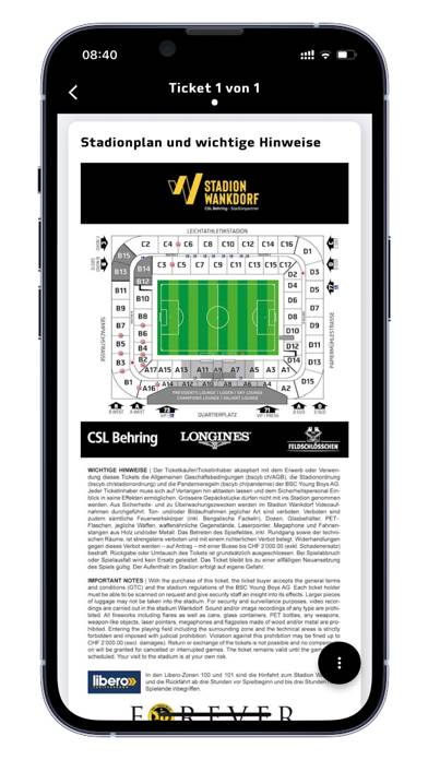 BSC YB Ticket-App App-Screenshot