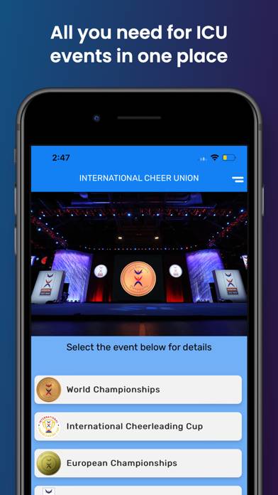 ICU World Cheerleading App-Screenshot #1