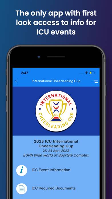 ICU World Cheerleading App skärmdump #3