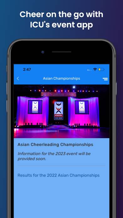 ICU World Cheerleading App skärmdump #4