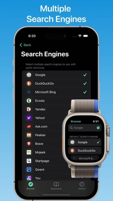 Browser for Watch App skärmdump #2
