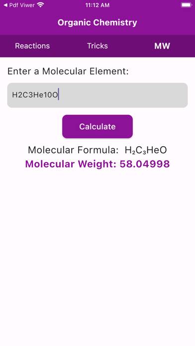 Organic Chemistry & Calculator Schermata dell'app #4