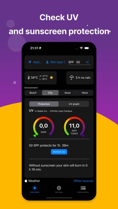 UV Index - solar SPF Timer