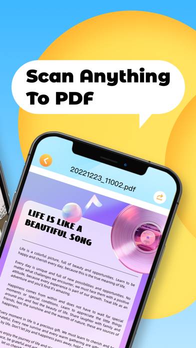 Flat PDF Scan-PDF Creator App screenshot