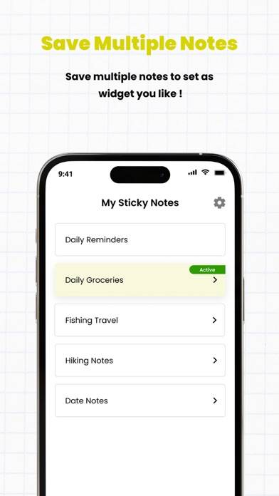 Simple Sticky Notes on Widgets Capture d'écran de l'application #4