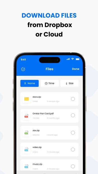 Easy Unzip / Zip Files Captura de pantalla de la aplicación #3