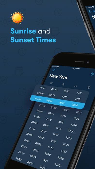 Hey Sunrise: Sunrise Times App skärmdump #1