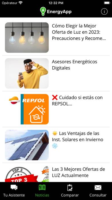 EnergyApp Captura de pantalla de la aplicación