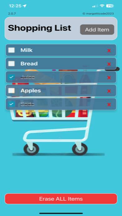 Easy Shopping Lists Captura de pantalla de la aplicación #2