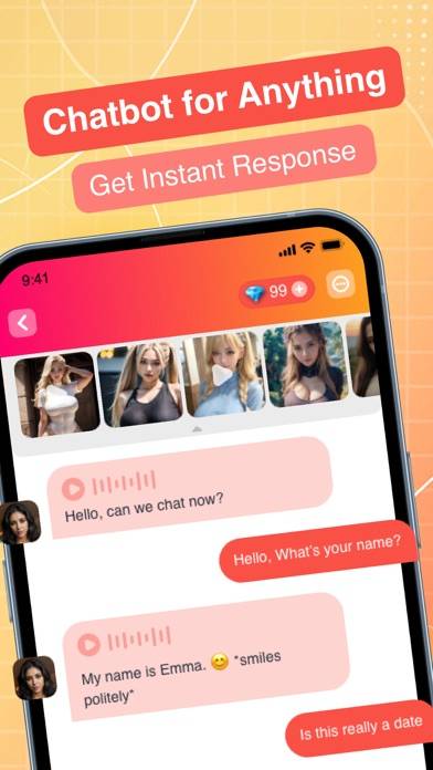Virtual AI Girlfriend: AI Chat Capture d'écran de l'application #3