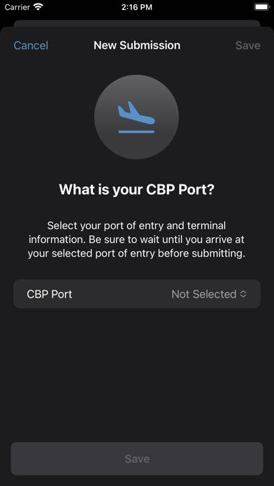 Global Entry Mobile App screenshot