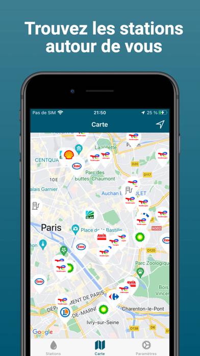 Mon Essence Capture d'écran de l'application