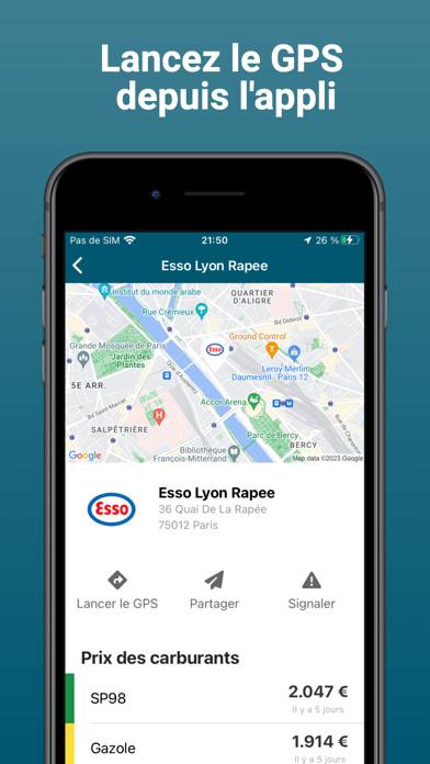 Mon Essence Capture d'écran de l'application