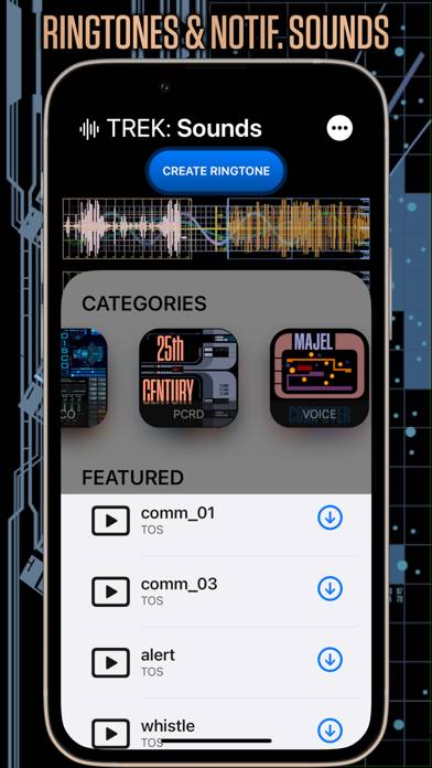 TREK: Sounds App-Screenshot #1