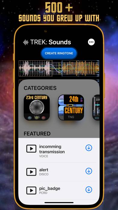 TREK: Sounds Captura de pantalla de la aplicación #2