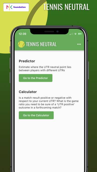 Tennis Neutral App screenshot #1