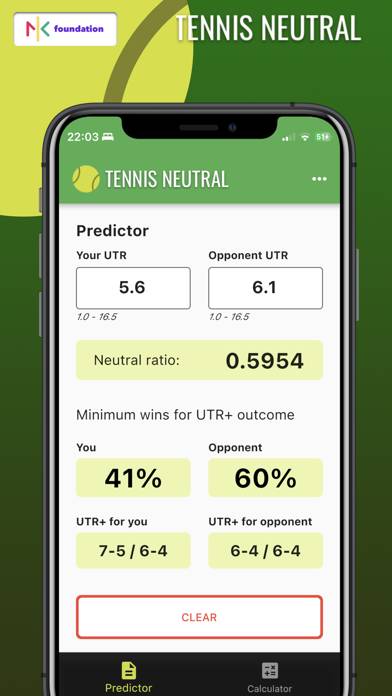 Tennis Neutral App screenshot #2