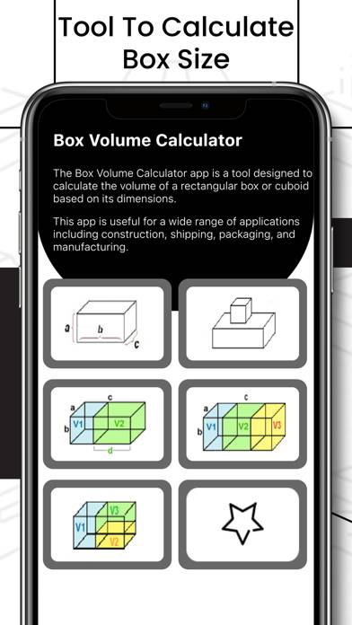 Box Volume Calculator Captura de pantalla de la aplicación #2