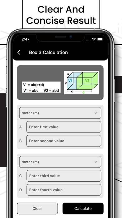 Box Volume Calculator Captura de pantalla de la aplicación #6