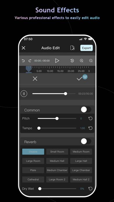 Editor de audio - AudioLab captura de pantalla