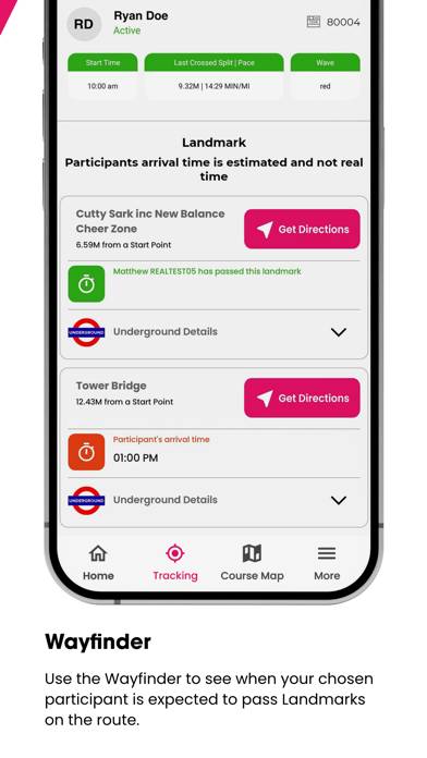 2024 TCS London Marathon Schermata dell'app #3