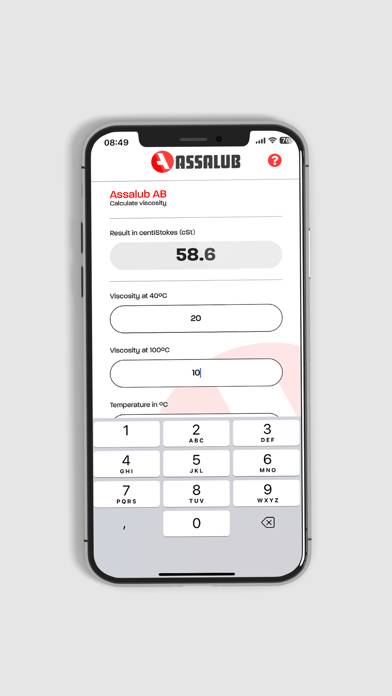 Assalub Oil Viscosity App App screenshot #2