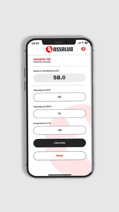 Assalub Oil Viscosity App App screenshot #3