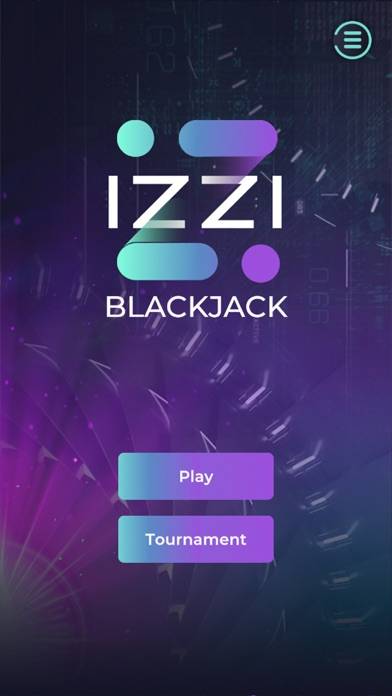 IZZI BlackJack Tournament Скриншот приложения #1