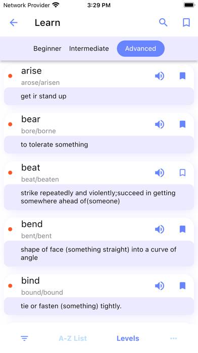 Irregular Verbs for English App screenshot #6