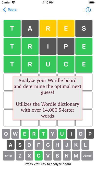 Tares -- Wordle Analyzer Captura de pantalla de la aplicación #1
