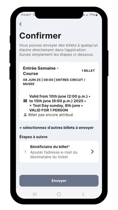 Le Mans Tickets Capture d'écran de l'application
