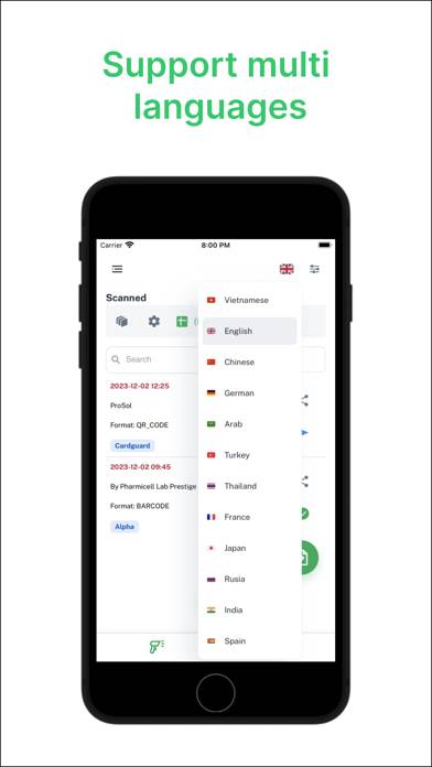 FScan Schermata dell'app