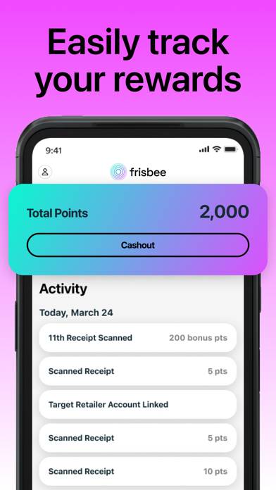 Frisbee: Rewards for Receipts App screenshot #5