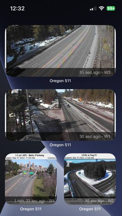 Oregon 511 Road Conditions App screenshot